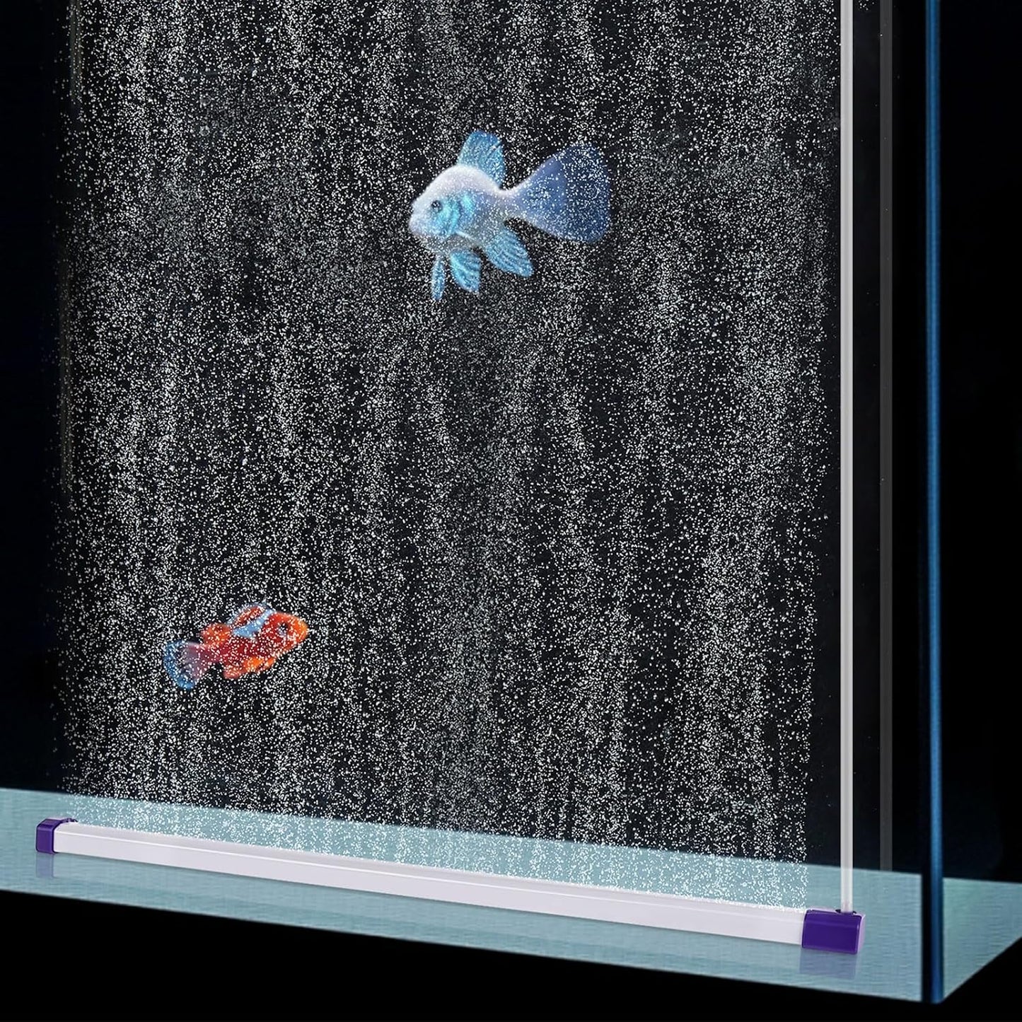 Hygger high dissolved oxygen aquarium diffuser creating a bubble wall