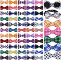 Cosblank dog collar bow ties front view premium pet grooming bulk pack