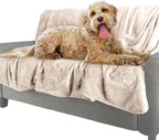 Waterproof Pet Blanket - 50x60-Inch Reversible Sherpa Fleece Throw Protects Couches, Cars, and Beds from Spills, Stains, and Fur by PETMAKER (Gray) - Image 12