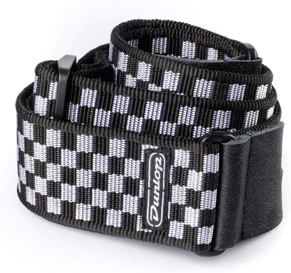 Jim Dunlop two inch wide guitar strap full length layout
