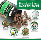 Chicken flavored hemp calming chews for dog joint and separation anxiety support