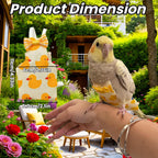 Magnoloran pet bird clothes arranged in large size pack of six