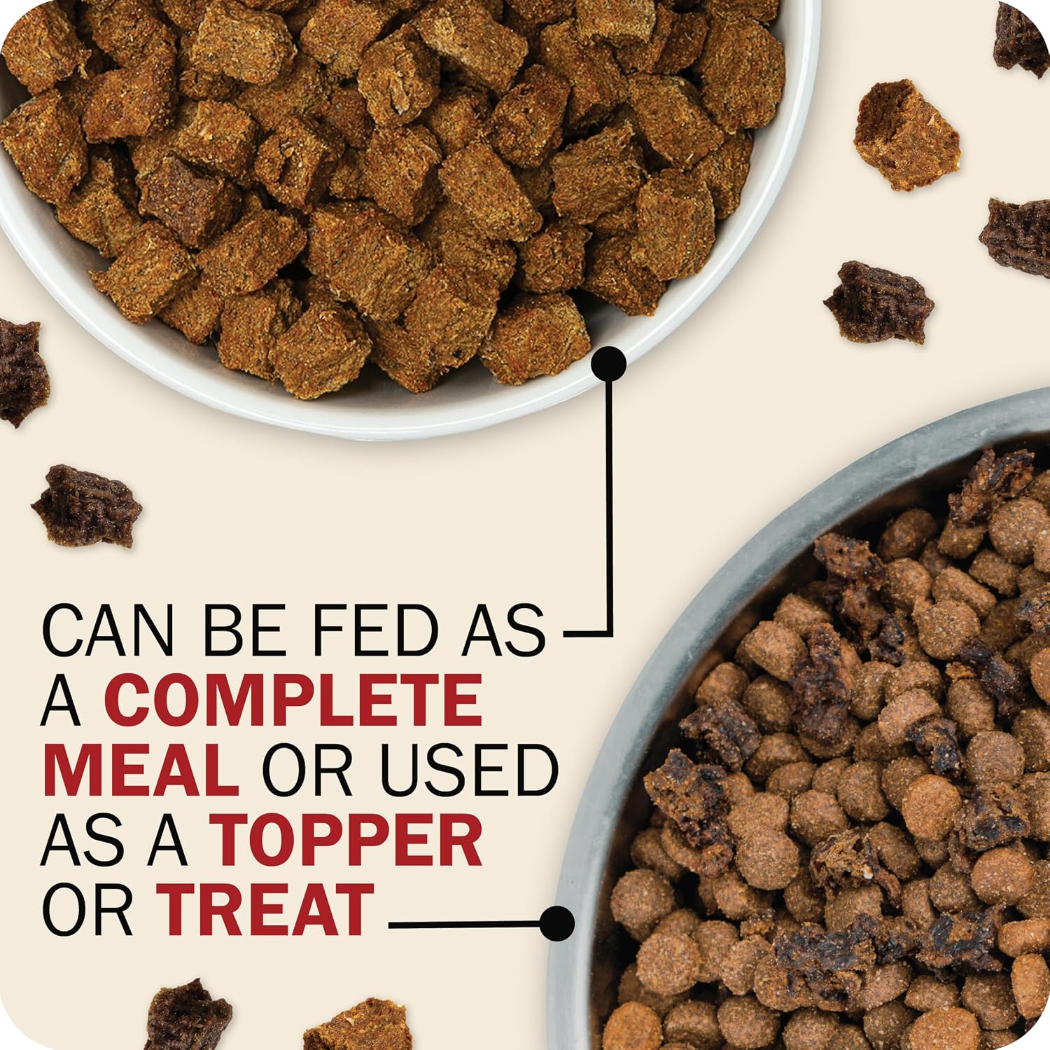 Redbarn Powerfood Air Dried Dog Food - 95% Beef & Beef Organs - High Protein Grain-Free Non-GMO Premium Dry Full Feed or Topper Made in USA with Omega 3 Salmon Oil Flaxseed - 2lb - Image 9
