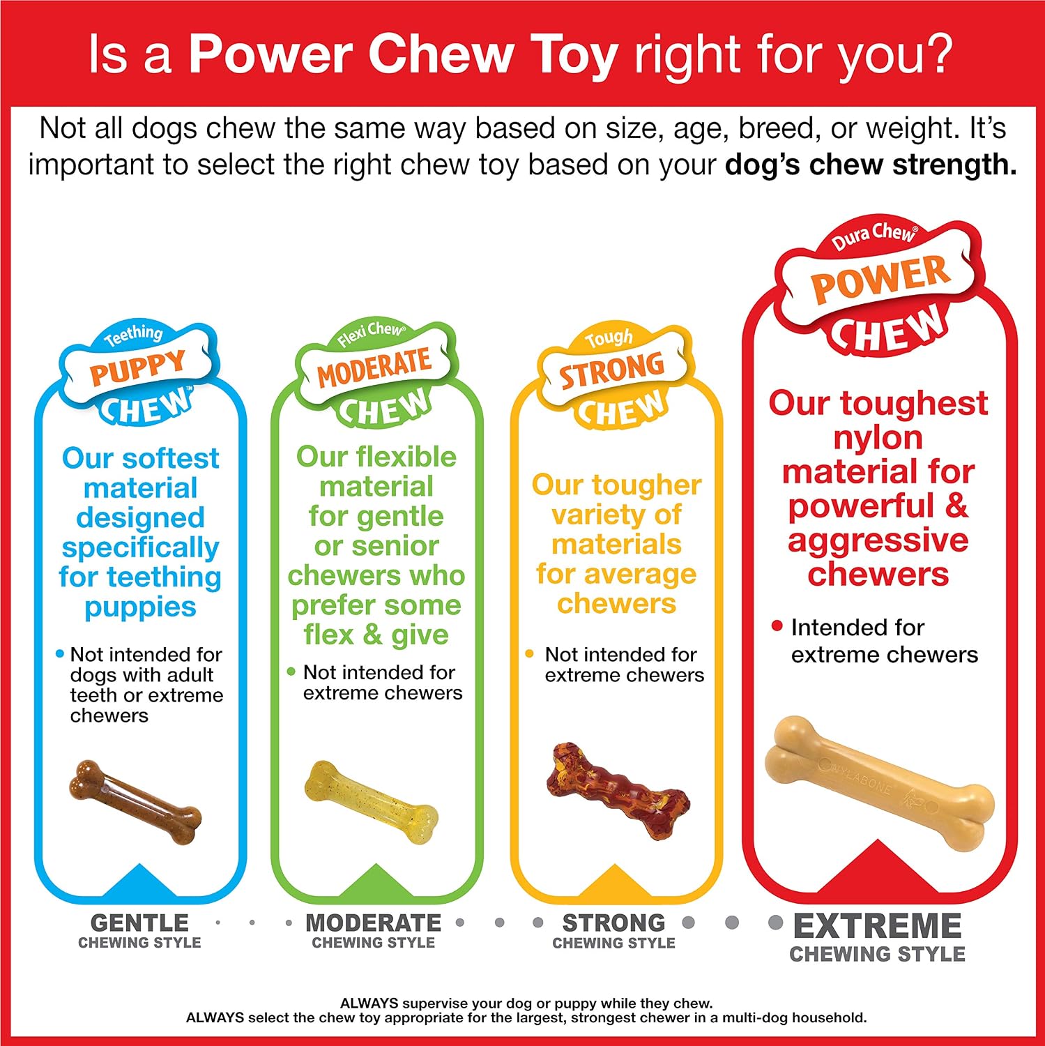 Nylabone Power Chew Groove Bone - Dog Toys for Aggressive Chewers - Durable Dog Toy for Small Breeds - Small Dog Chew Toys - Flavor Medley, Small, Up to 25 Ibs. (1 Count) - Image 10
