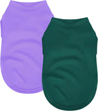 2 Pack Solid Color Dog Shirts - Lightweight, Quick Dry, Breathable Pet T-Shirts for Small to Large Dogs - Stretchy, Durable, Ideal for All Seasons and Holidays.Black White S - Image 10