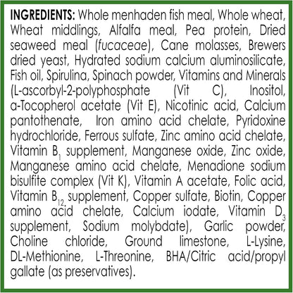 Side view of API Algae Eater Wafers USA imported label