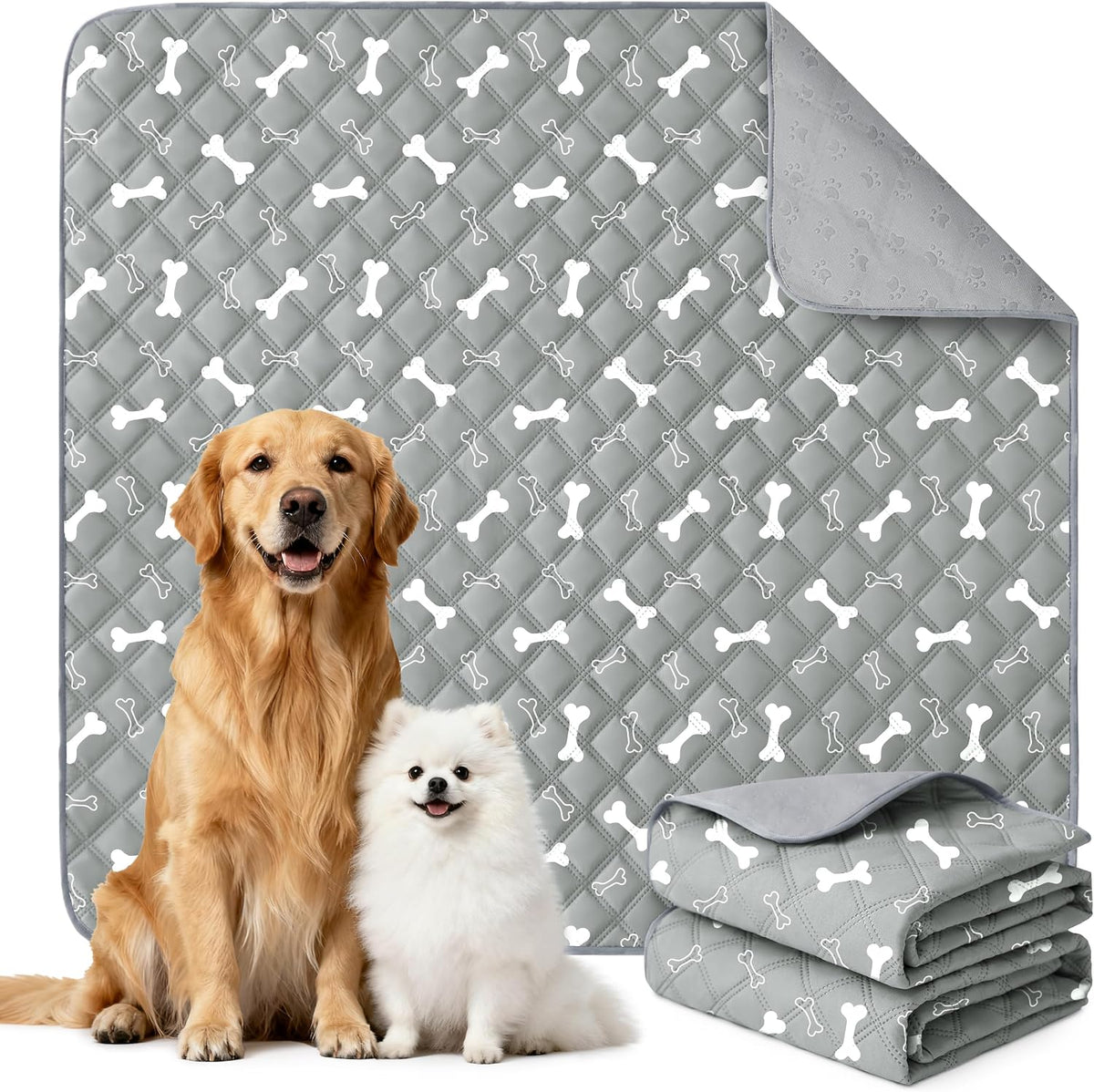 Eterish Reusable Washable Pee Pads for Dogs Large/Extra Large 36'' x 41'' 2 Pack, Absorbent Pet Puppy Dog Training Pads Non-Slip, Waterproof Whelping Potty Pads for Dogs Leak-Proof - Image 13