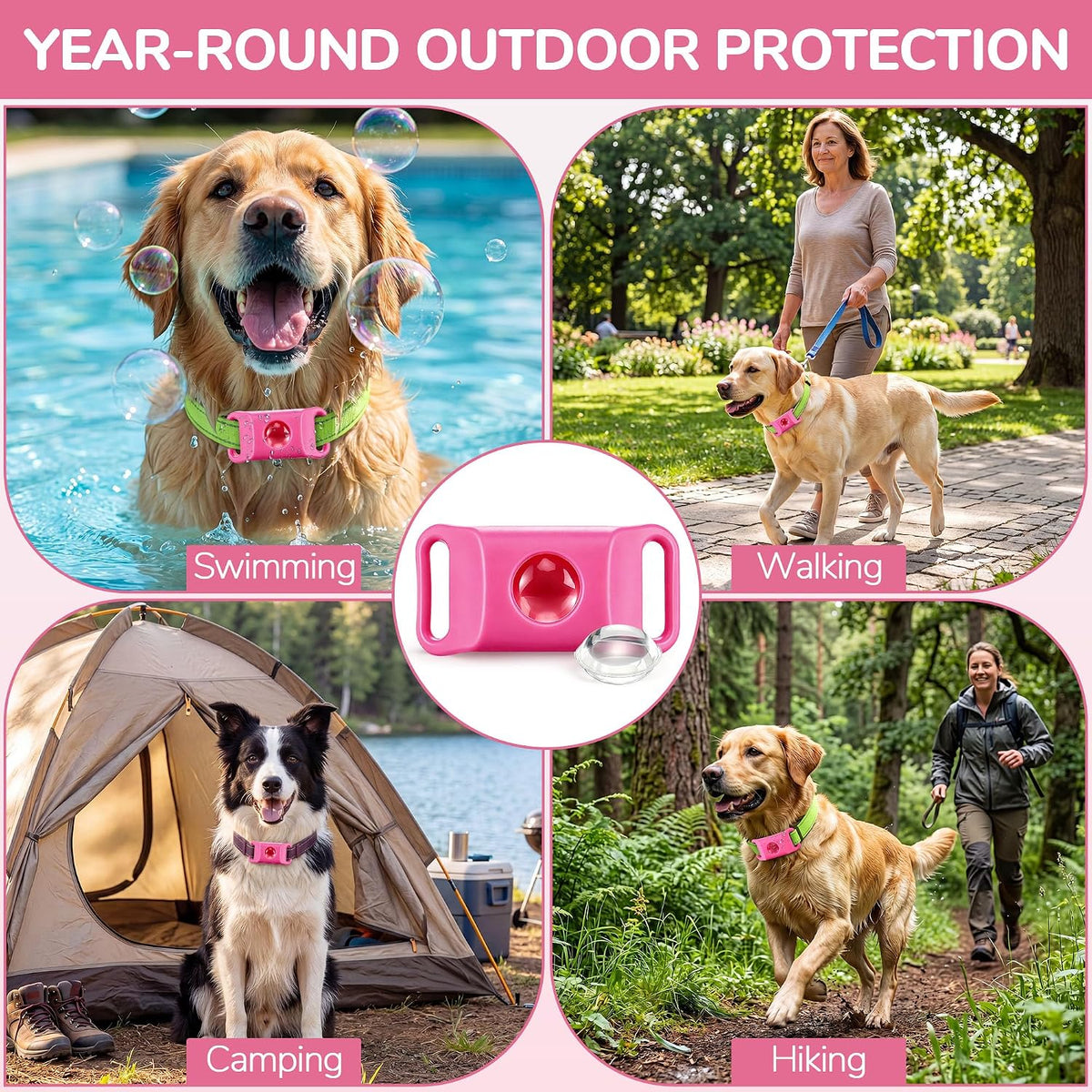 Safe natural flea repellent tag for all pet breeds
