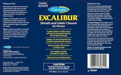Farnam Excalibur horse hygiene cleaner bottle label