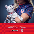 Side view of Purina Tidy Cats 38 pound box showing clumping technology