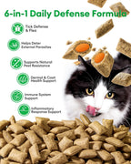 500 count cat supplement bottle for flea and tick