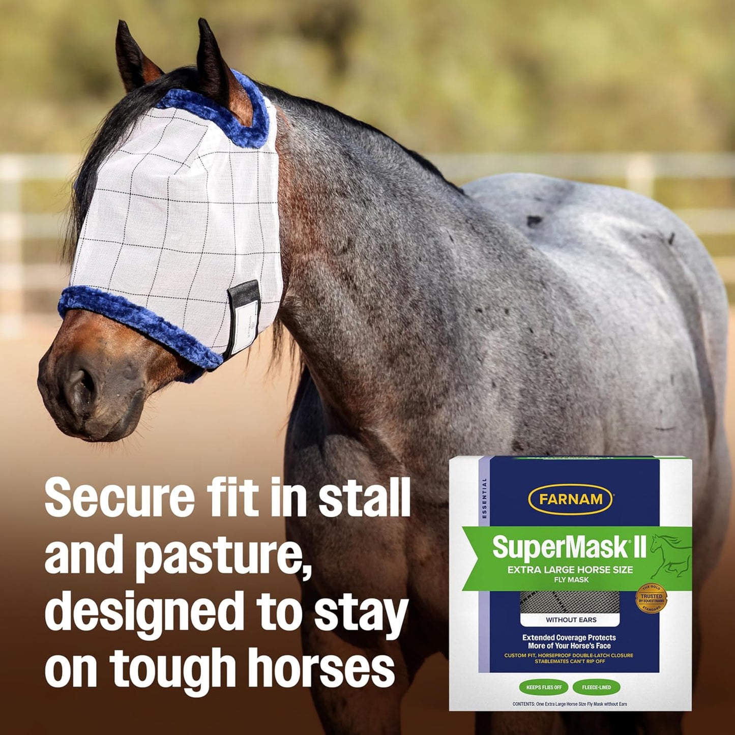 Farnam fly mask packaging and product details