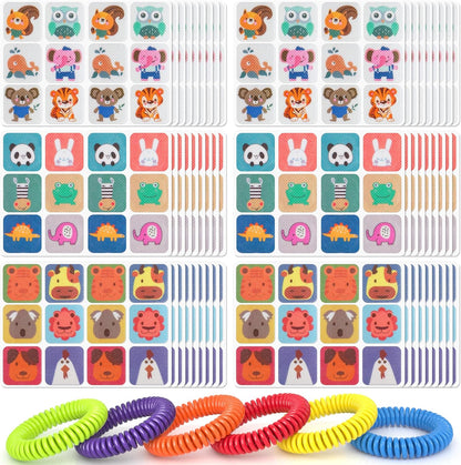 BuggyBands 360 pack mosquito stickers and bracelets front view