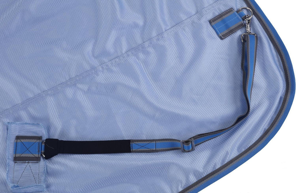 Side view of horse wearing Leaforest mesh fly sheet