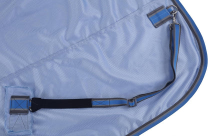 Side view of horse wearing Leaforest mesh fly sheet