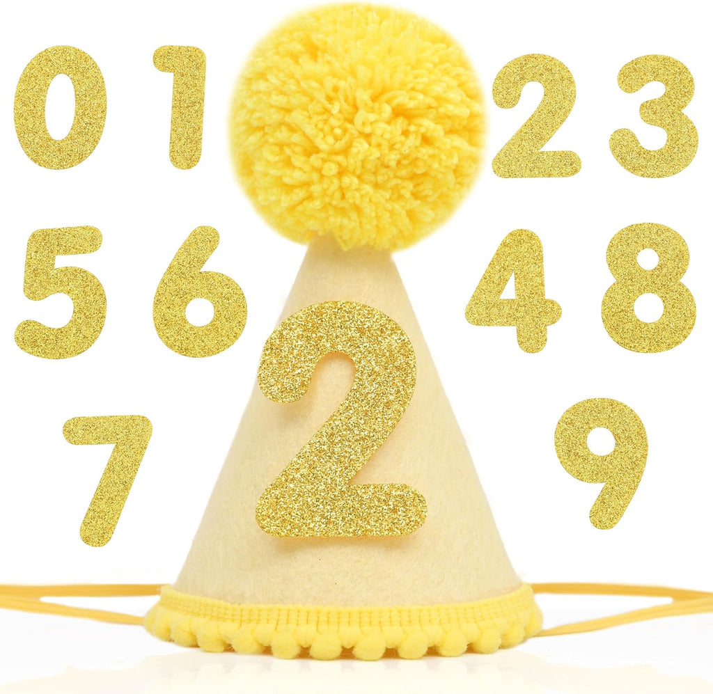 Pet Birthday Hat with Interchangeable Numbers 1-10 | Adjustable Pet Party Cone Hat for Dogs & Cats | Puppy Birthday Photo Props for 1st to 10th Birthday Celebrations (Pink Birthday Pet Hat) - Image 15