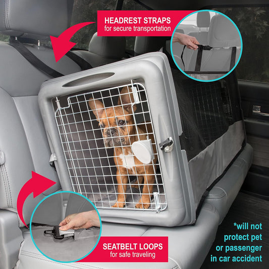 SPORT PET Large Pop Open Kennel, Portable Cat Cage Kennel, Waterproof Pet bed, Travel Litter Collection - Image 2