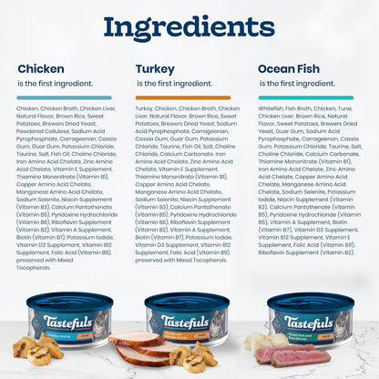 Blue Buffalo wet cat food ocean fish flavor can