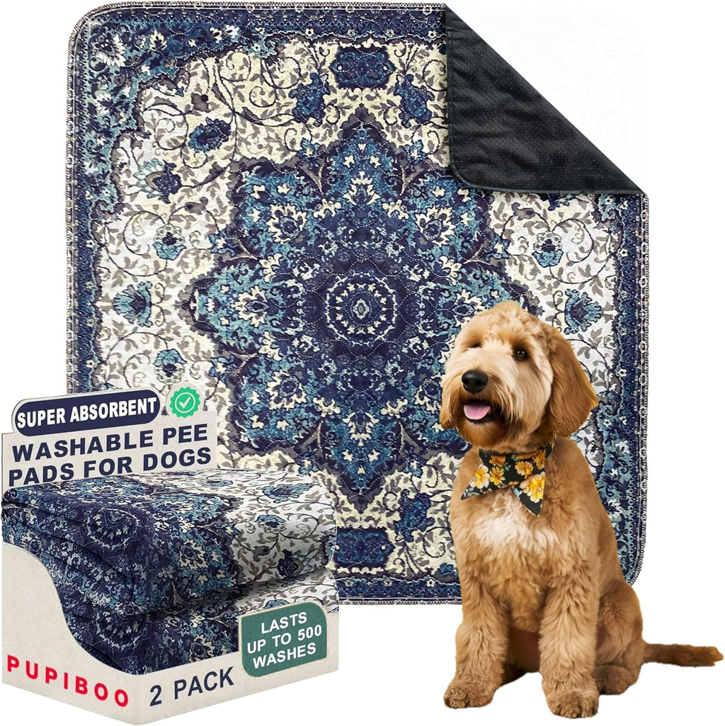 PUPIBOO Washable Pee Pads for Dogs and Cats - Super Absorbent Reusable Puppy Training Pads - 100% Waterproof, Leak-Proof & Non-Slip Whelping Pads for Pet Housebreaking - Image 10
