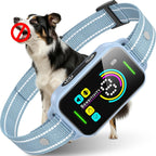 Graphic showing 8 sensitivity levels on Dinjoo bark collar