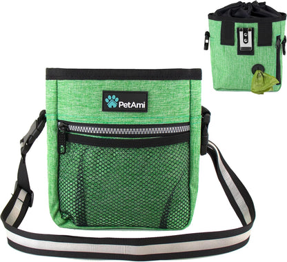 PetAmi Dog Treat Pouch, Pet Treat Pouch for Training, Dog Walking Bag Holder for Kibbles, Pet Food Toy, Dog Trainer Essentials Supplies, Poop Bag Dispenser, 3 Ways to Wear (Purple) - Image 13