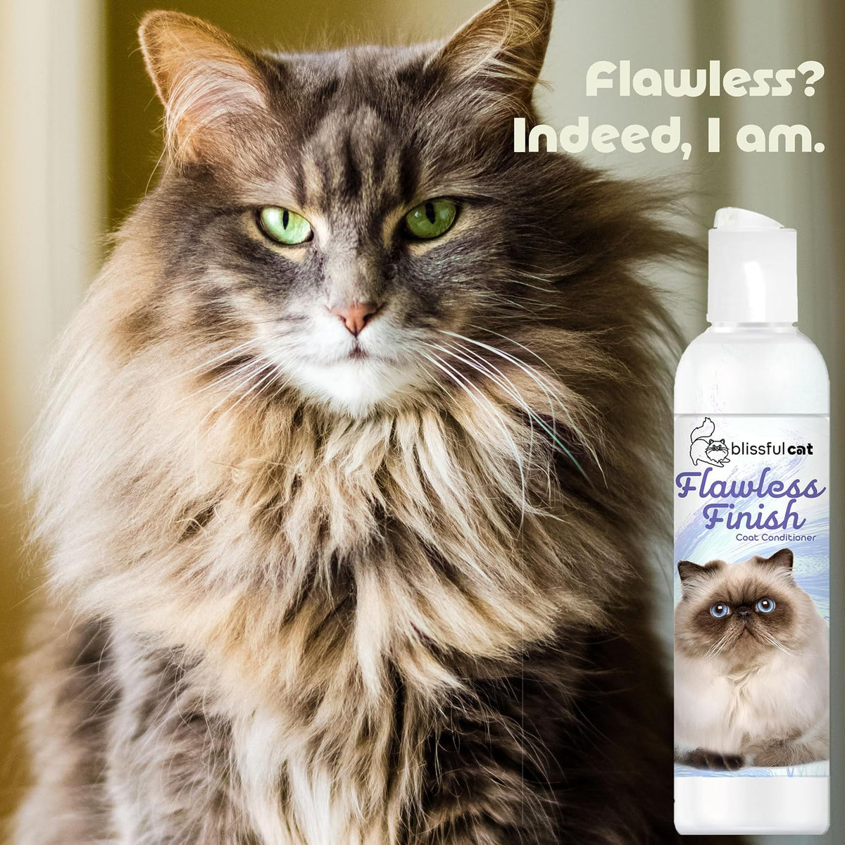 The Blissful Dog Flawless Finish Cat Conditioner back label details