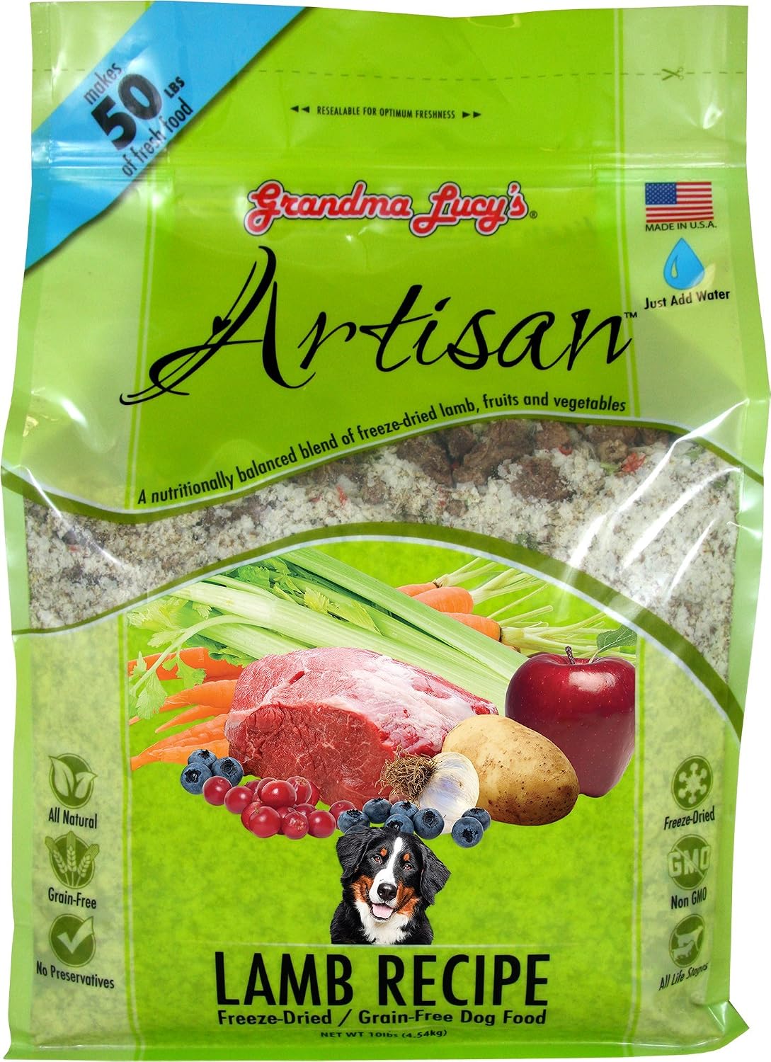 Grandma Lucy's Artisan Pre-Mix Dog Food, Grain Free and Freeze-Dried - 3Lb Bag - Image 10