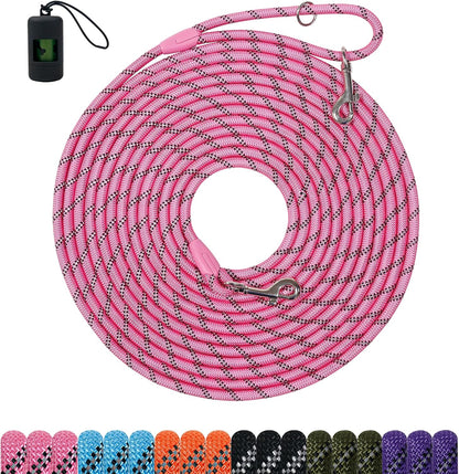 Long Dog Training LeashHeavy Duty Reflective Rope Lead for Small Medium Large Dogs 6FT 10FT 15FT 30FT 50FT for Training, Walking, Backyard, Camping - Image 9