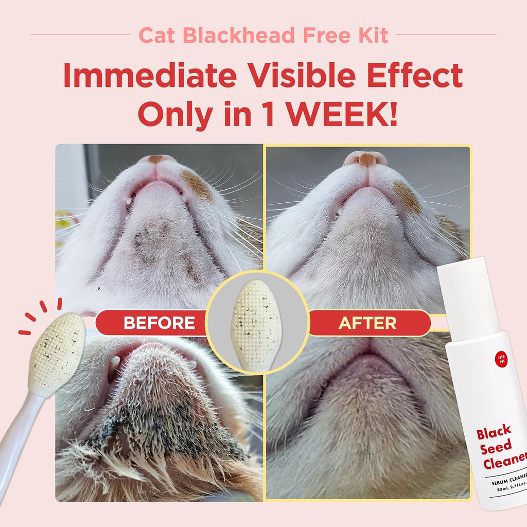 Close up of the JAYU PET double sided silicone brush detailing the gentle exfoliating textures for cat chin acne.