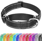 Seyezo Martingale Dog Collar - Adjustable No Buckle, Reflective Heavy Duty Nylon No Pull Collar for Small to Large Dogs, XS, Green - Image 12