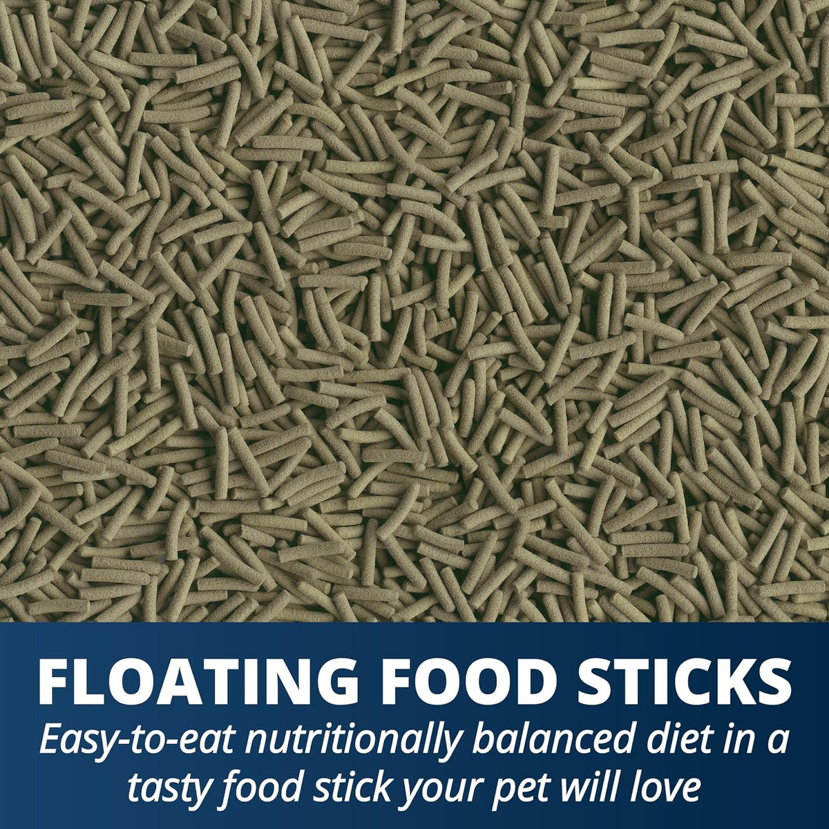 High protein turtle food sticks supporting shell strength and bone health