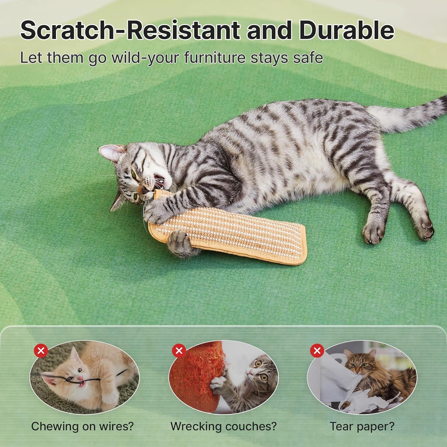 Size reference of Potaroma sisal cat toy in hand