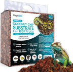 Repti360 Premium Coconut Chip Substrate front view of the compressed ten pound block packaging.