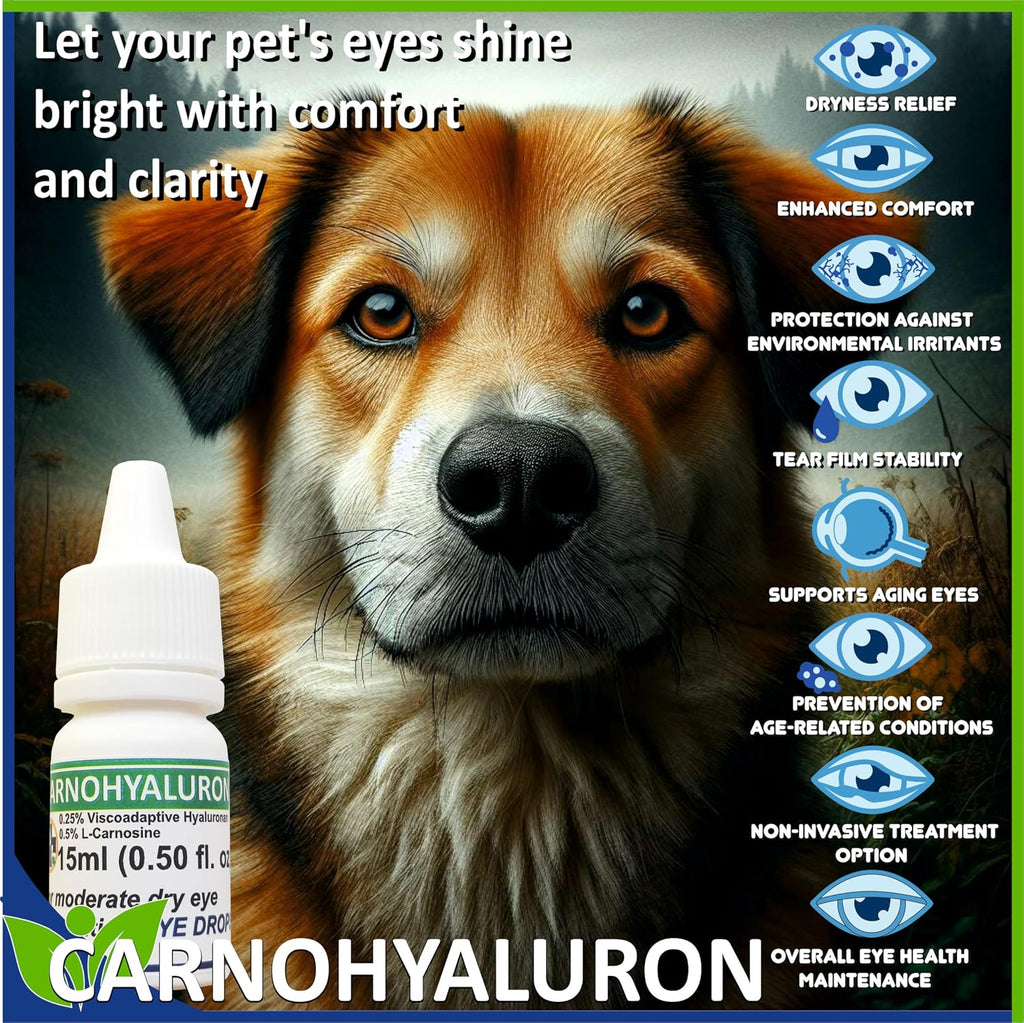 Lubricating Gel Eye Drops 15ml With Hyaluronic Acid 0.25% & L-Carnosine For Pets Cat & Dog Moisturizer Soothes Dryness And Irritation & Itchy, Daily Use To Relieve Dry Eyes Artificial Tears - Image 9