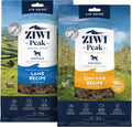 ZIWI Peak Air Dried Dog Food Lamb and Chicken bundle front packaging view premium raw alternative pet food.