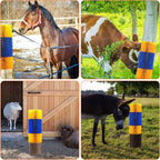 Kunbeien livestock brush mounted on wooden barn wall