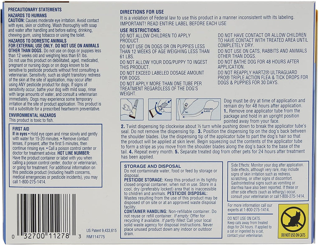 Hartz monthly topical flea and tick prevention application process for puppies