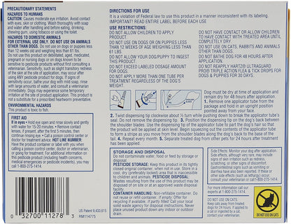 Hartz monthly topical flea and tick prevention application process for puppies
