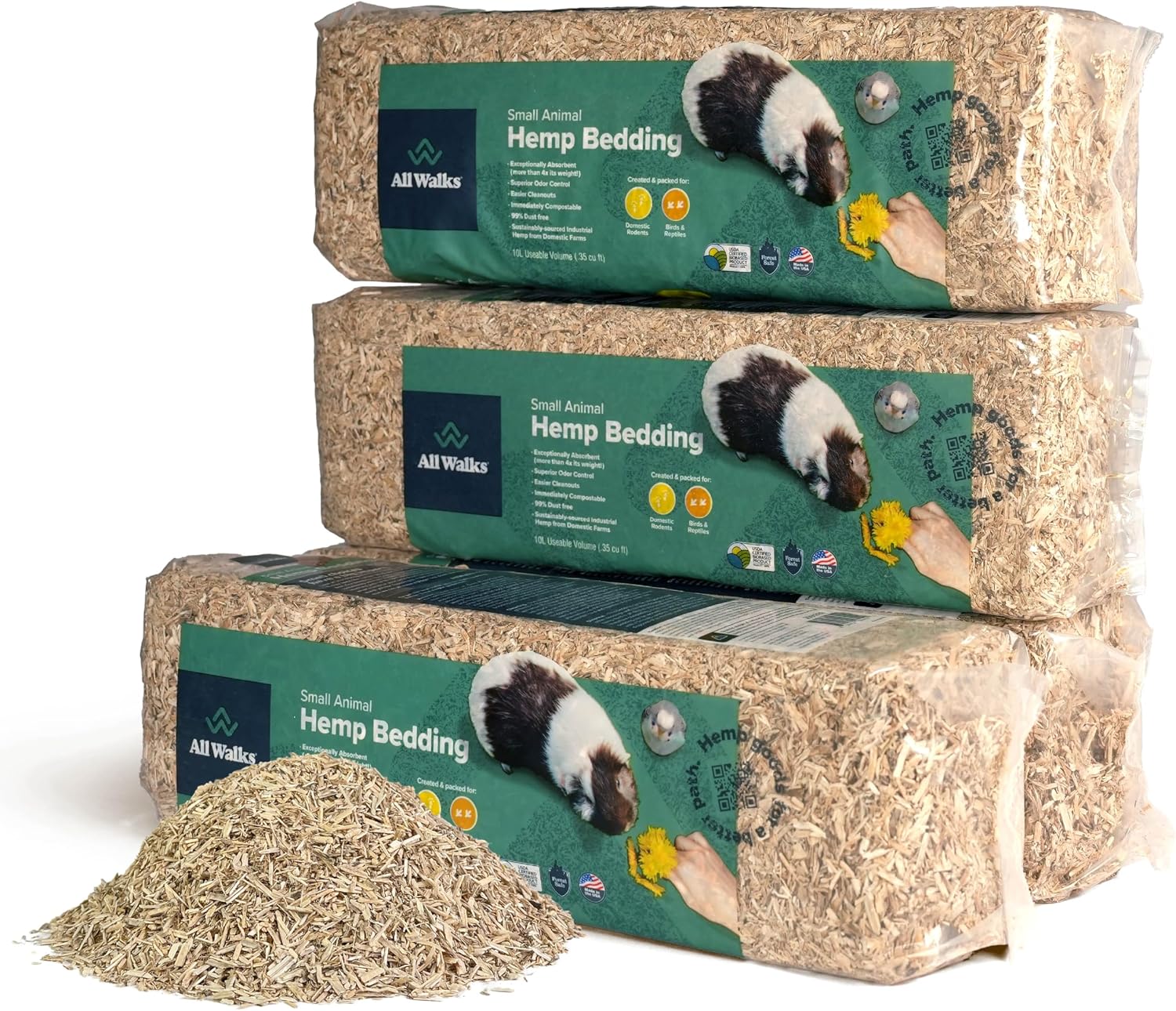 All Walks 18.5L hemp bedding bag on white background