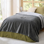 Bedsure Waterproof Blanket for Couch - Soft Flannel Fleece Couch Cover Throw Blanket for Large Dogs Pet Leakproof, Protector for Camping, Travel, 50"x60", Grey - Image 14
