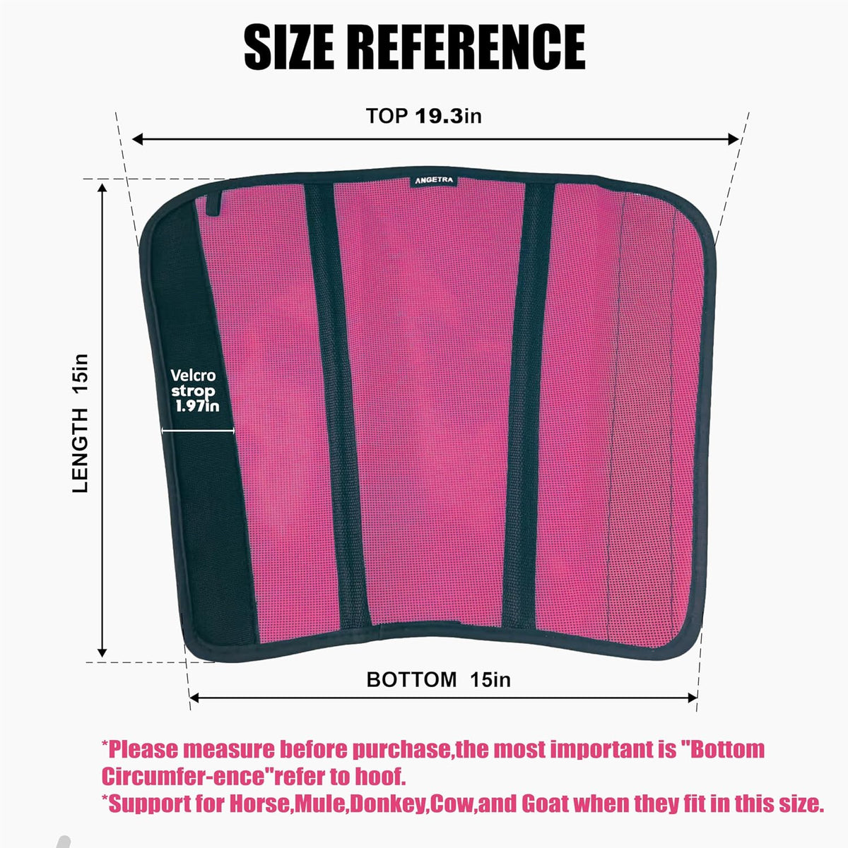 Angetra breathable superfly mesh boots applied to all four legs of an outdoor horse.