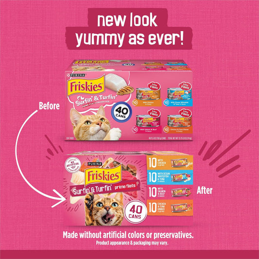 Purina Friskies Surfin And Turfin Cans Display