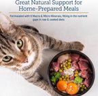 Natural seabed mineral powder supplement for cat home-prepared meals