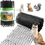 Pet Repellent Mat, White, 6.5 feet with 8 Ground Stakes 8 Zip Tie, Cat Repellent Mat with Gentle Spikes for Garden/Backyard, Dog and Raccoon Deterrent Mat, 78.74 inches x 11 inches. - Image 12
