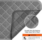 Demonstration of washing the waterproof Conlun mat with water.