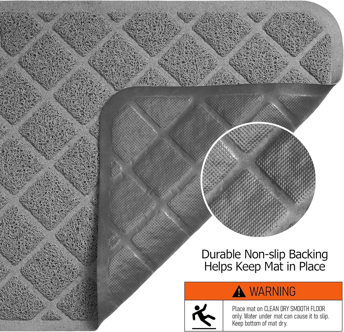 Demonstration of washing the waterproof Conlun mat with water.
