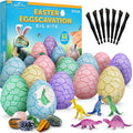 Blue Marble Easter Eggscavation Dino Eggs Dig Kit front packaging view showcasing STEM educational toy elements.