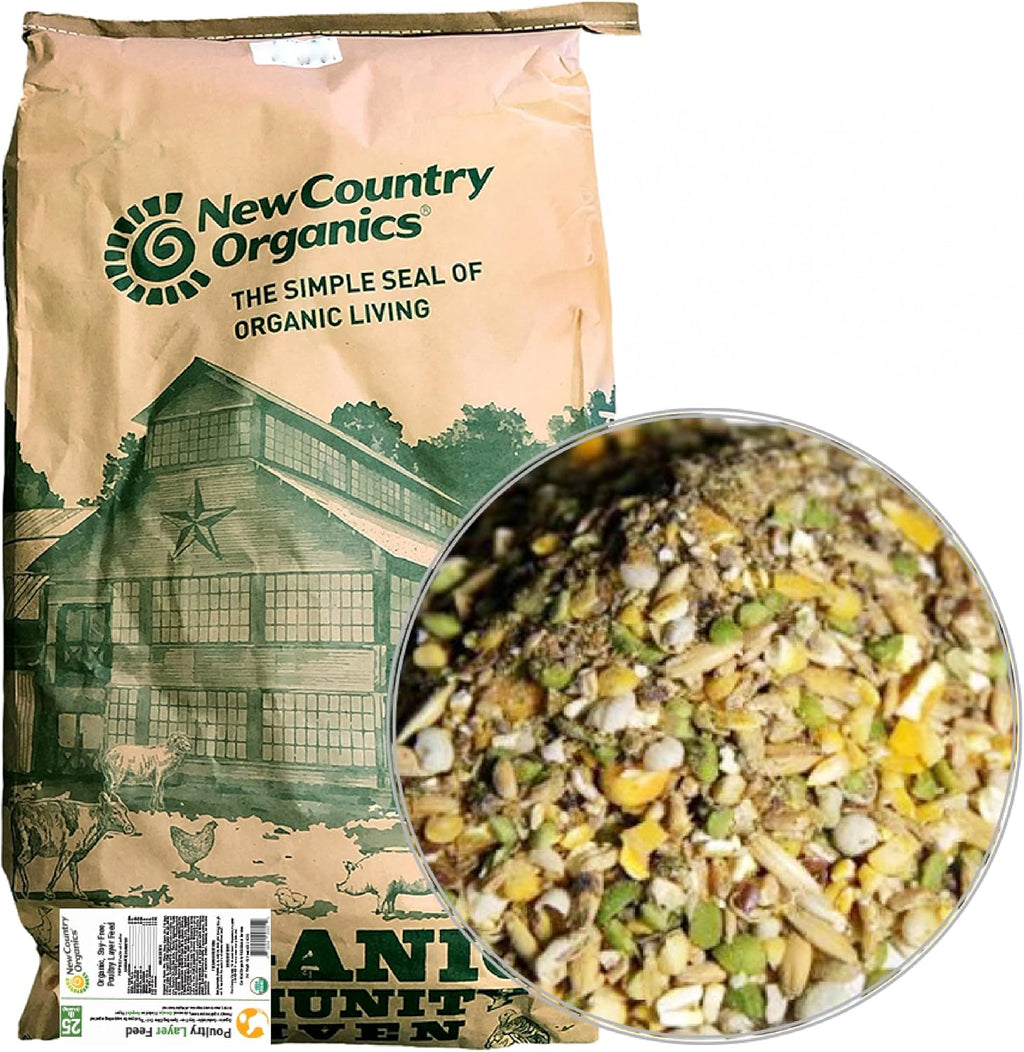 New Country Organics | Corn-Free Classic Layer Chicken Feed for Laying Hens | Corn-Free and Soy-Free | 17% Protein | Certified Organic and Non-GMO Chicken Food | 25lbs Bag - Image 11