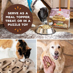 USA imported shelf stable raw freeze dried meal enhancer for dogs and cats back packaging