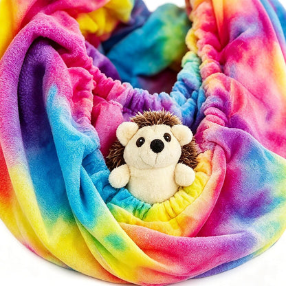 Hedgehog Bonding Scarf Hedgehog Cuddle Sack Snuggle Fleece Pouch for Sugar Glider Guinea Pig Travel Sling Carrier Bag - Image 4
